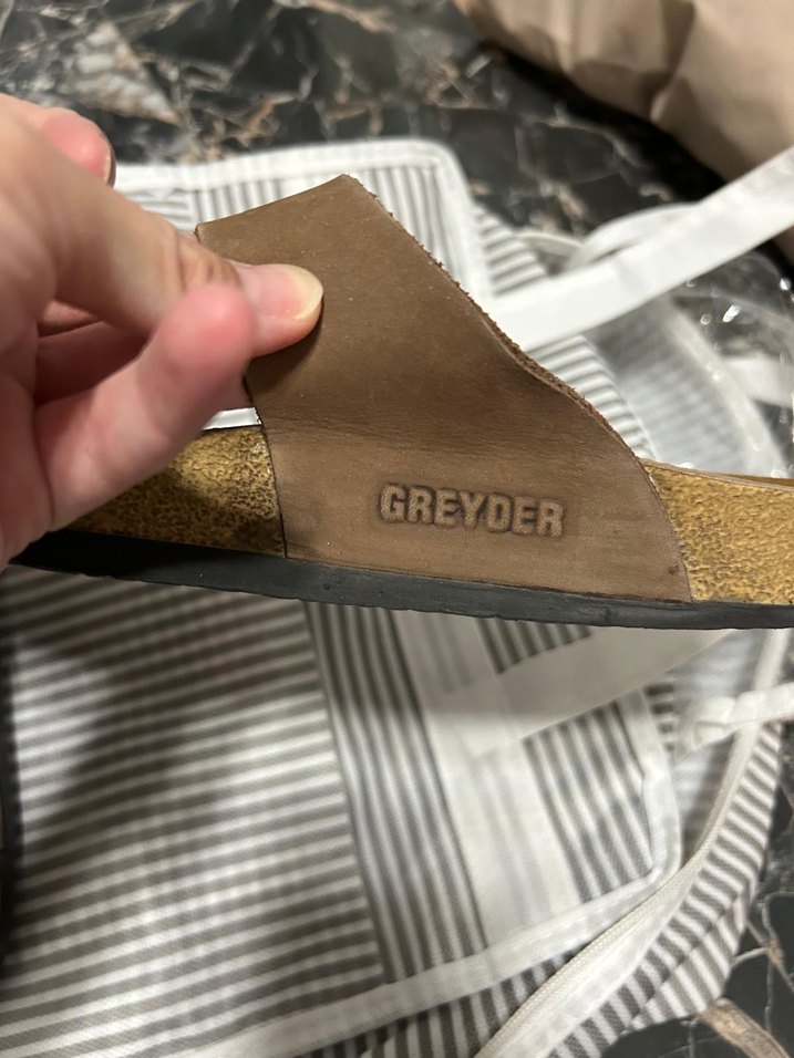 Kahverengi Deri Erkek Terlik - Görsel 4