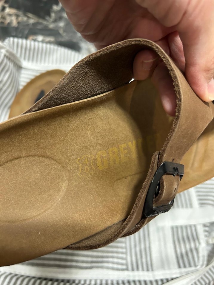 Kahverengi Deri Erkek Terlik - Görsel 3