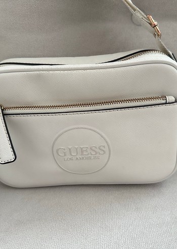Beyaz Deri Guess Kadın Çapraz Çanta - Görsel 2