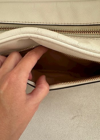 Beyaz Deri Guess Kadın Çapraz Çanta - Görsel 4