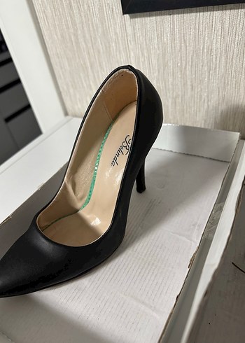 Siyah Stiletto Topuklu Kadın Ayakkabı - Görsel 5