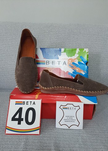 Beta ORJİNAL BETA .Kahverengi KadınEspadril Ayakkabı 40 Numara