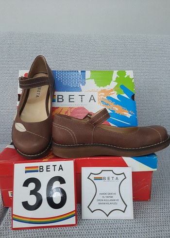 Beta Beta Kadın Kahverengi Tokalı Klasik Ayakkabı