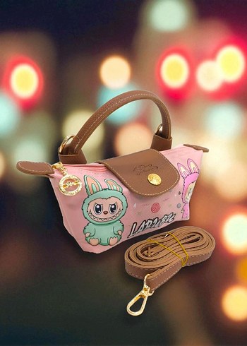 Longchamp Pembe Baskılı Bebek Çantası