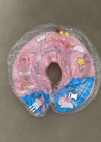 Pembe Pastel Bebek Boyun Can Simidi