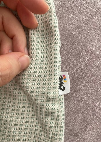 Civil Yeşil Nakışlı Kısa Kollu Kız Elbisesi
