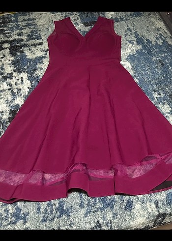 Ekol diz üstü kadın kısa abiye gece elbisesi - Görsel 2