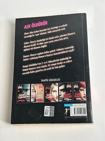 Kitap: L.J. Smith - Vampir Günlükleri Vol. 2 Öfke ve Karanlık Bu