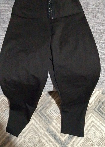 Kadın Siyah Gotik Spor Tayt