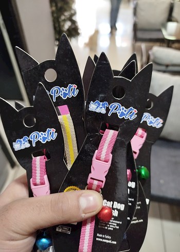 Renkli Desenli Kedi Tasması - Görsel 2