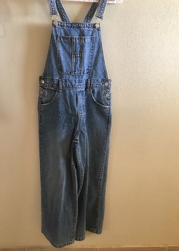 Zara Kız çocuk 13-14 yaş ZaraLacivert Midi Denim Tulum