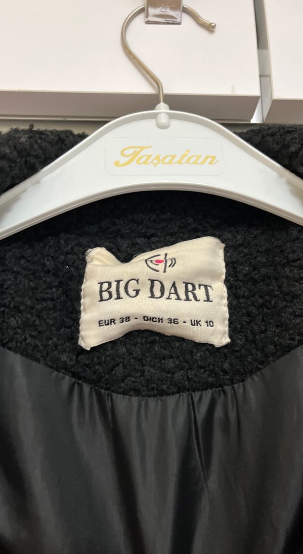 Siyah Uzun Peluş Kadın Kaban - Görsel 2