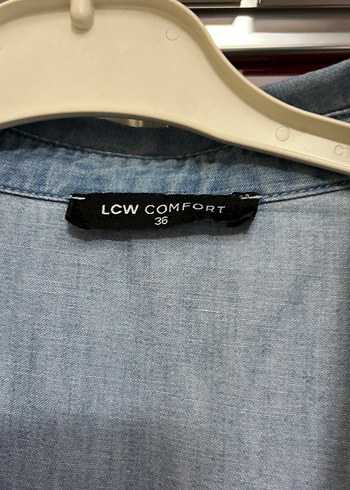 Düğmeli Kısa Kollu Midi Denim Elbise - Görsel 2