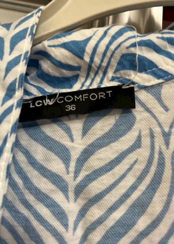 Bohem Mavi Kısa Kollu elbise - Görsel 2