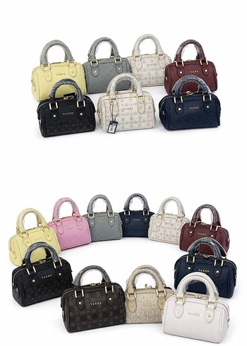 Kahverengi Deri Baskılı Kadın Çanta - Görsel 6