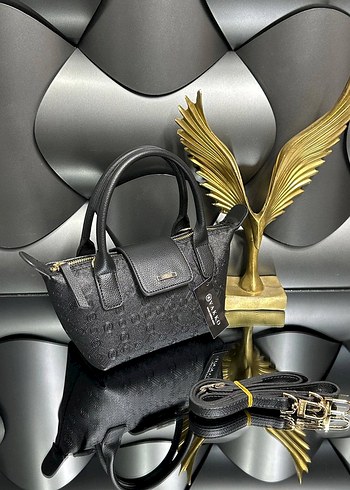 Kahverengi Baskılı Deri Tokalı Kadın Çanta - Görsel 19