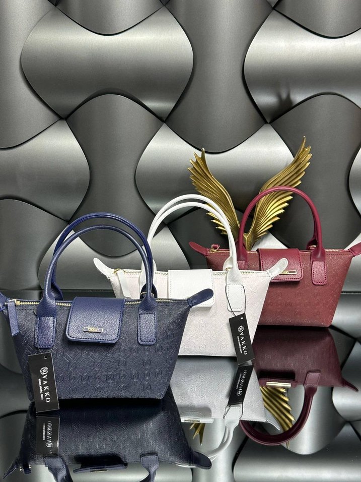 Kahverengi Baskılı Deri Tokalı Kadın Çanta - Görsel 5