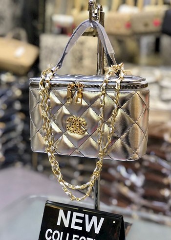 Zincir Detaylı Kahverengi İşlemeli Deri Kadın Çanta - Görsel 15