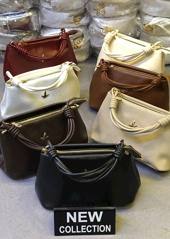 Siyah Deri Kadın Çanta - Modern Klasik - Görsel 5