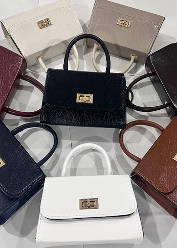 Kahverengi Desenli Deri Kadın Çanta - Görsel 4