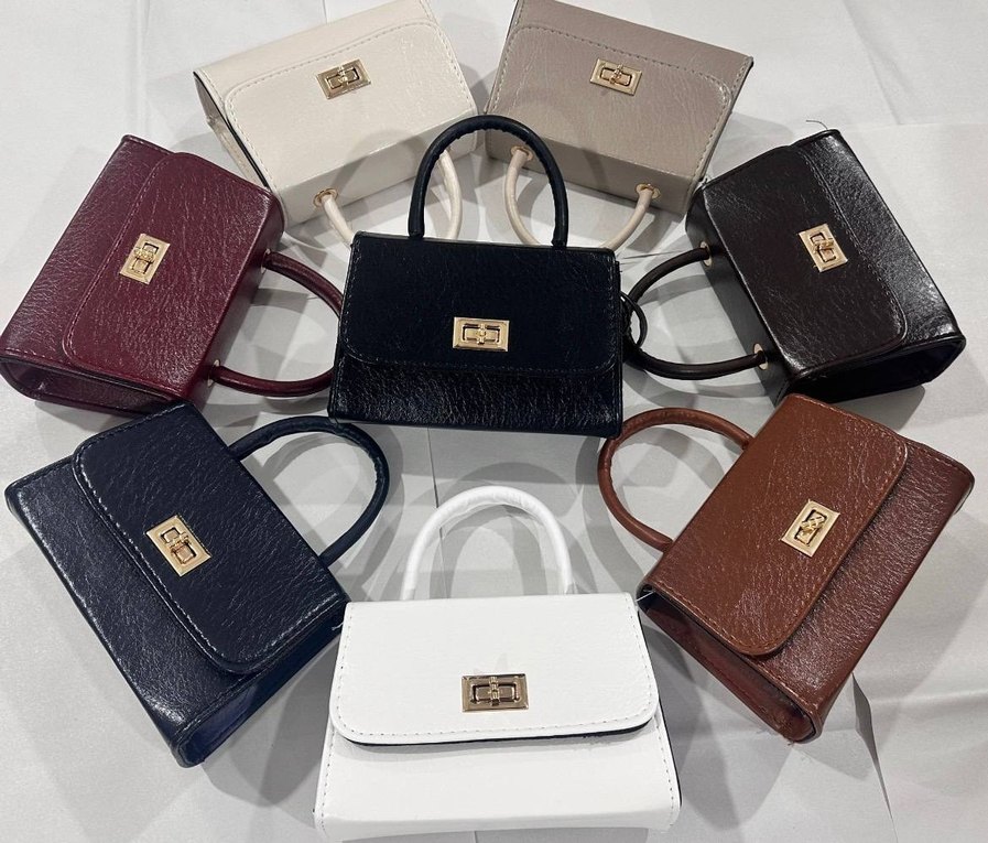 Kahverengi Desenli Deri Kadın Çanta - Görsel 4