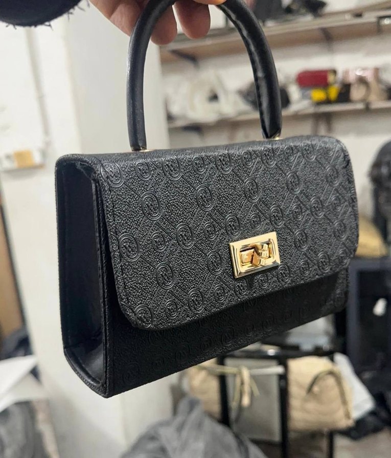 Kahverengi Desenli Deri Kadın Çanta - Görsel 2