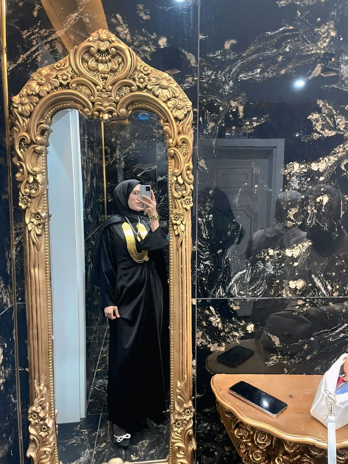 Drapeli Siyah Uzun Kadın Elbisesi - Görsel 2