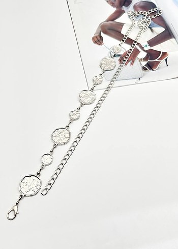 Yıldızlı Zincir Detaylı Altın Vücut Zinciri - Görsel 8