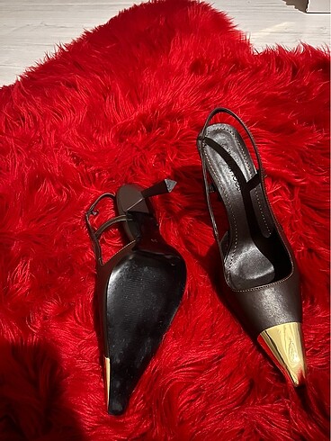 39 Beden kahverengi Renk Stiletto