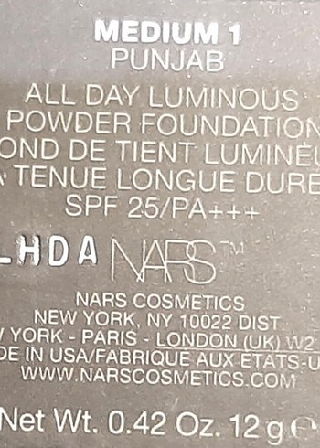 NARS All Day Luminous Pudra Fondöten Light Gold - Görsel 4