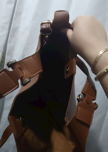 Vintage Büyük Boy Tote Çanta - Görsel 4