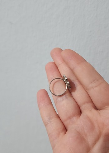 Beyaz Papatya Desenli Çocuk Yüzük - Görsel 4