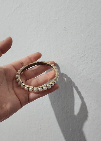 Beyaz İnci Kadın Kolye+Bileklik - Görsel 4