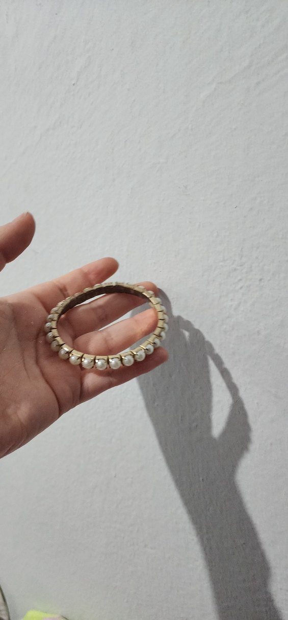 Beyaz İnci Kadın Kolye+Bileklik - Görsel 4