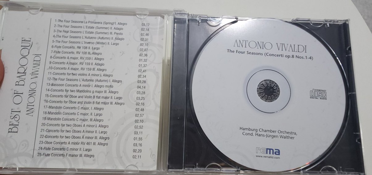 Antonio Vivaldi Best of Baroque Cd - Görsel 3