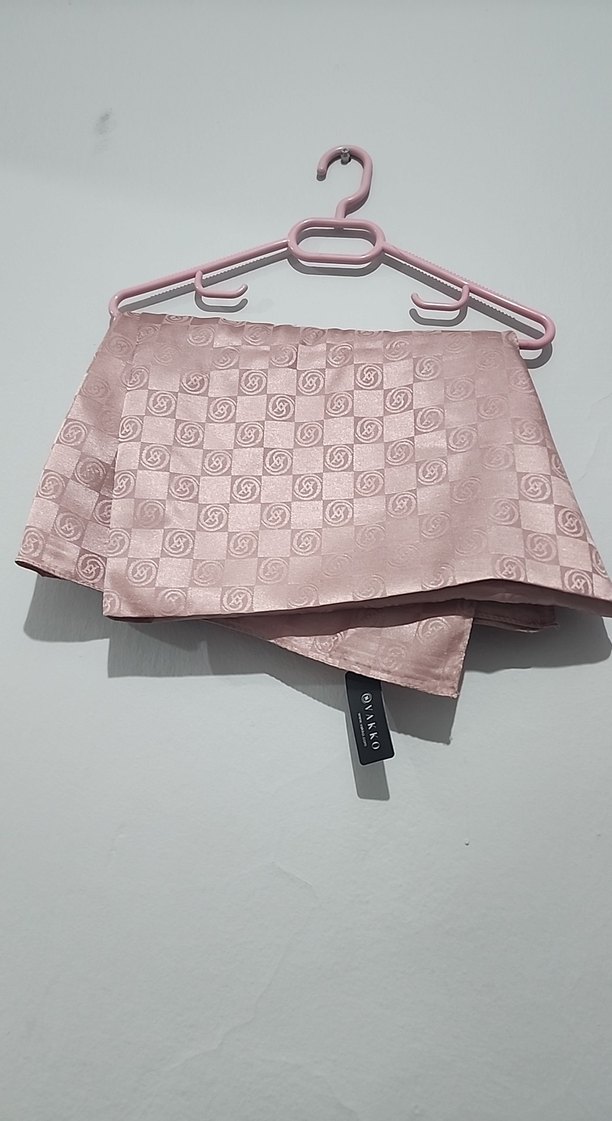 Gül Kurusu Parlak Kadın Şal-Eşarp - Görsel 2