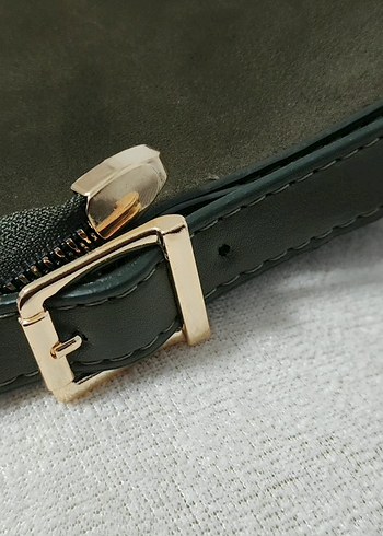 Haki Küçük Boy Süet Çanta - Görsel 11