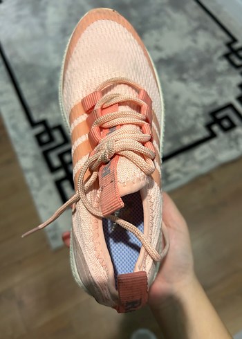 Pembe Bağcıklı Sokak Stili Spor Ayakkabı - Görsel 3