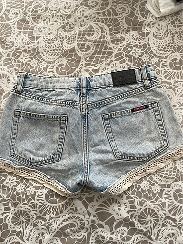 xs Beden mavi Renk Düşük bel mini kot şort