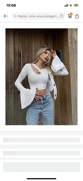 İspanyol kol dekolte crop