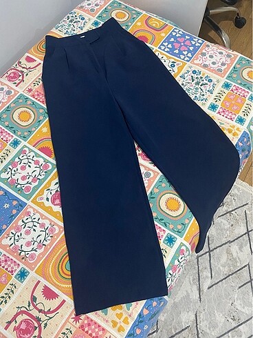 Lacivert kumaş pantolon