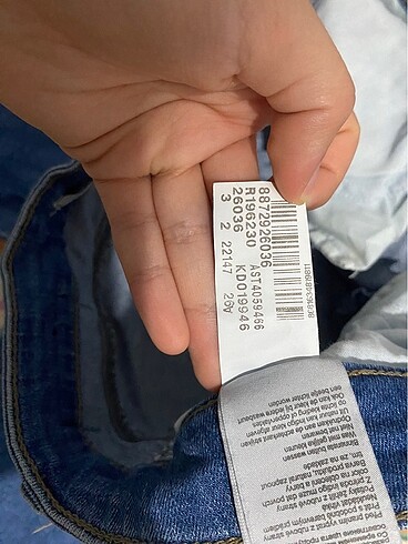 26 Beden mavi Renk Mavi jeans