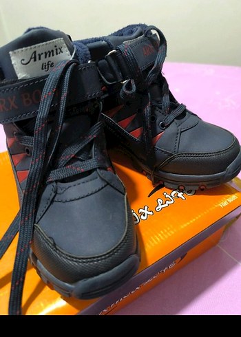 Çocuk Siyah Kauçuk Botlar Velcro - Görsel 2