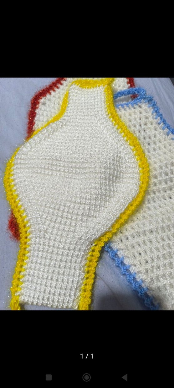 Çok Renkli Örgü Banyo lifi - Görsel 3