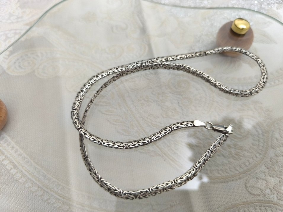 kral gümüş kolye - Görsel 3