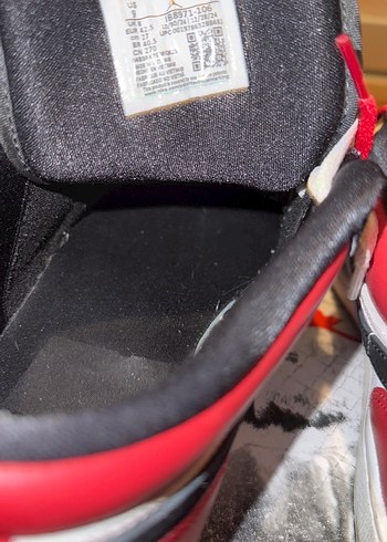 Air jordan 1 black toe - Görsel 4