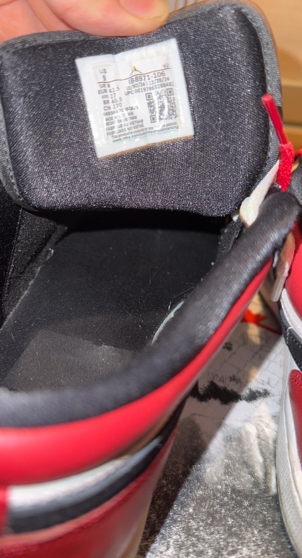 Air jordan 1 black toe - Görsel 4