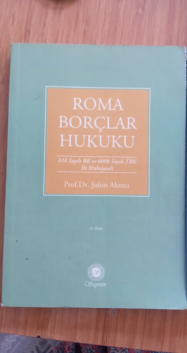 Roma Borçlar Hukuku ve Hukuku Dersleri Kitapları - Görsel 2