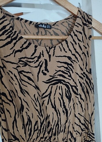 s Beden Leopar elbise 