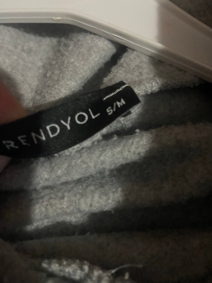 Gri Kadın kısa Sweat - Görsel 2